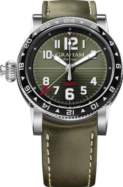 Review Replica Watch Graham Fortress GMT Green Dial 2FOBC.G01A